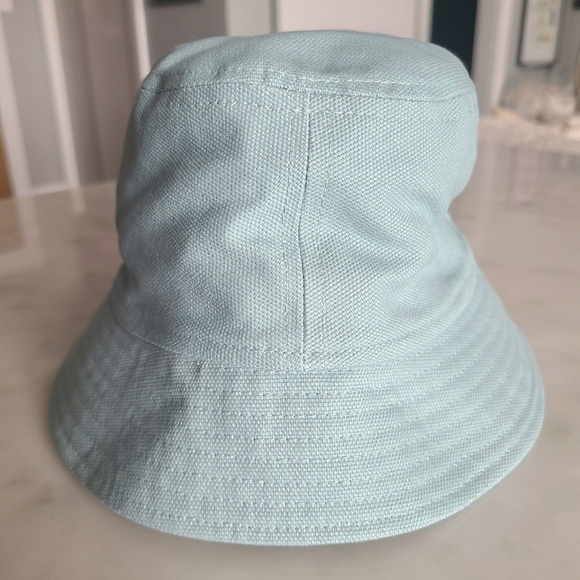 Isabel Marant Haley Embroidered Logo Bucket Hat, Size Medium, Aqua, NWT - Picture 10 of 16